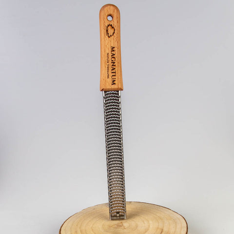 Grater for truffles and cheese - long wood