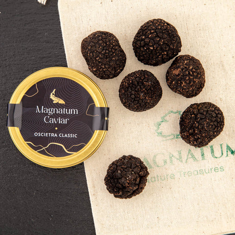 50% Caviar : 50% truffles