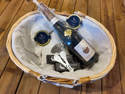 Gavekurv - Champagne - Gold Seection caviar